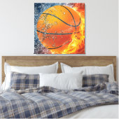 Basketballkissen Leinwanddruck (Insitu (Schlafzimmer))