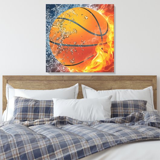 Basketballkissen Leinwanddruck (Insitu (Schlafzimmer))