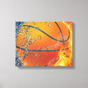 Basketballkissen Leinwanddruck