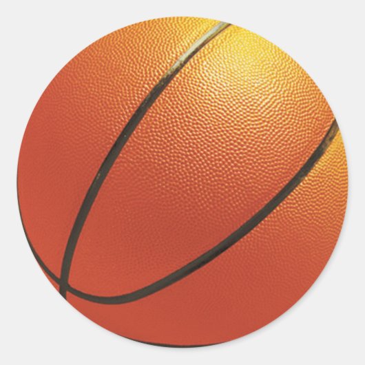 Basketballkleber Runder Aufkleber (Vorderseite)
