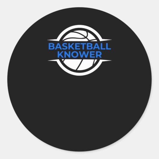 Basketballknotenpunkt 2 runder aufkleber (Vorderseite)