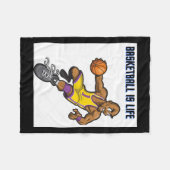 Basketballkollektionen Fleecedecke (Vorderseite (Horizontal))