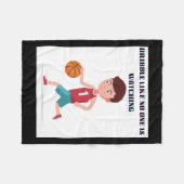 Basketballkollektionen Fleecedecke (Vorderseite (Horizontal))