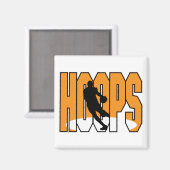Basketballkorb-Design Magnet (Vorderseite/Rückseite)