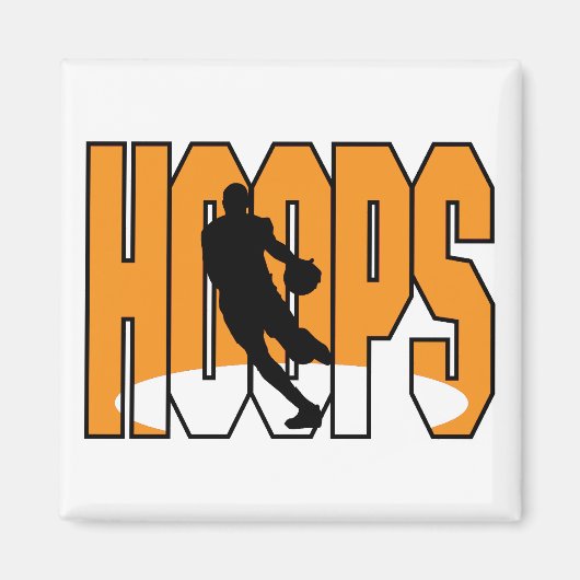 Basketballkorb-Design Magnet (Vorne)