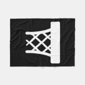 Basketballkorb Fleecedecke (Vorderseite (Horizontal))