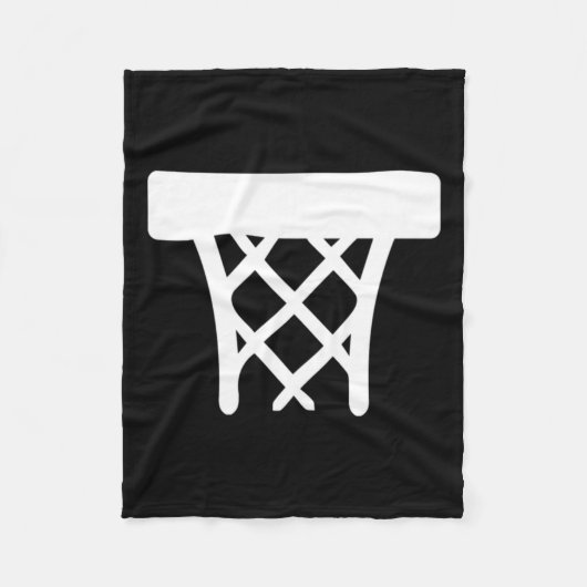 Basketballkorb Fleecedecke (Vorderseite)