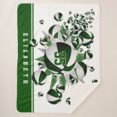 Basketballkorb für die weißen Mädchen: Sterne Sherpadecke (Vorderseite)