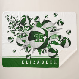 Basketballkorb für die weißen Mädchen: Sterne Sherpadecke