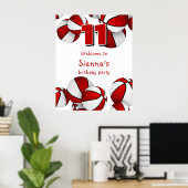 Basketballkorb Geburtstagsfeier Poster (Heimbüro)