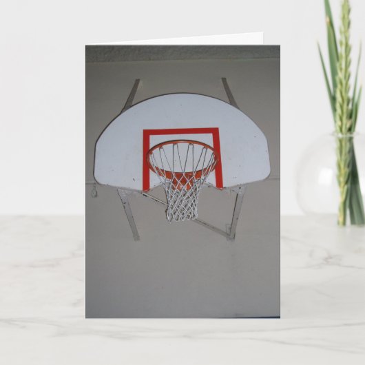 "Basketballkorb" Geburtstagskarte Karte (Vorderseite)