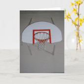 "Basketballkorb" Geburtstagskarte Karte (Gelbe Blume)