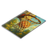 Basketballkorb Impressionist Kunst Notizbuch | Spo Notizblock (Linke Seite)