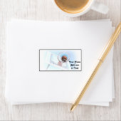 Basketballkorb mit Basketball Adressaufkleber (Insitu)