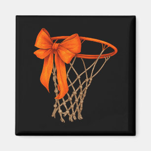 Basketballkorb mit Schleife Hübsche Basketball-Äst Magnet