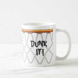 Basketballkorb Net_black outline_Dunk es! Kaffeetasse