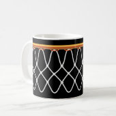 Basketballkorb Net_on Schwarzes Kaffeetasse (Vorderseite Links)