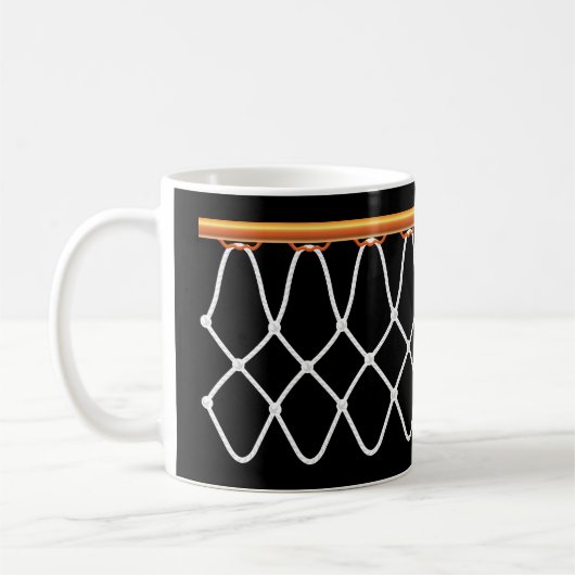 Basketballkorb Net_on Schwarzes Kaffeetasse (Links)
