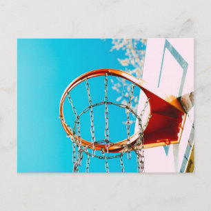 Basketballkorb Postkarte