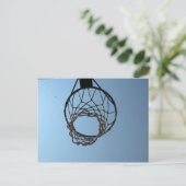 Basketballkorb Postkarte (Stehend Vorderseite)