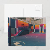 Basketballkorb Postkarte (Vorne/Hinten)