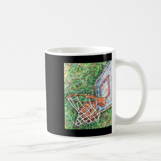 Basketballkorb und Netz Kaffeetasse (Rechts)