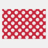 Basketballkörbe in Rot-Weiß Geschenkpapier Set (Vorderseite 2)