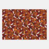 Basketballkörbe in Rot-Weiß Geschenkpapier Set (Vorderseite)