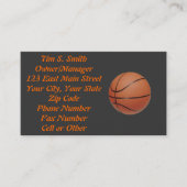 Basketballkörbe Visitenkarte (Vorderseite)