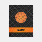 Basketballkreuz des individuellen Namens Fleecedecke (Vorderseite)