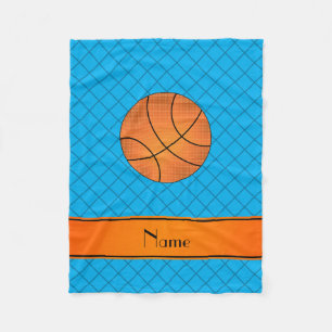 Basketballkreuz des individuellen Namens Fleecedecke