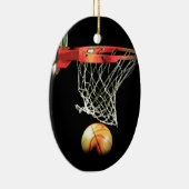 Basketballkunstwerk Keramik Ornament (Rechts)