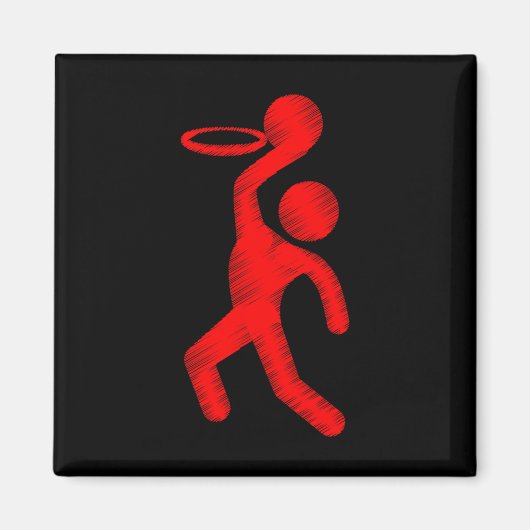 Basketballlebensdauer eines Anrufers Magnet (Vorne)