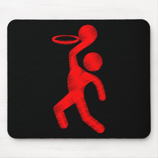 Basketballlebensdauer eines Anrufers Mousepad (Vorne)