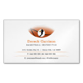 Basketballlehrer | Coach | Ausbilder Magnetische Visitenkarte (Vorderseite)