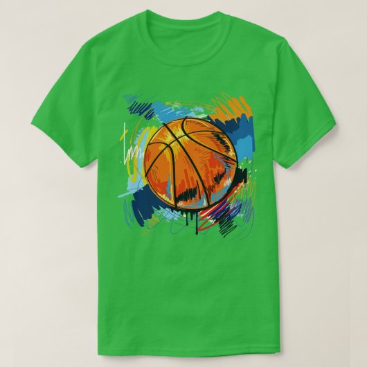 Basketballliebhaber T-Shirt (Design vorne)