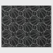 Basketballlinien Geschenkpapier (Flach)