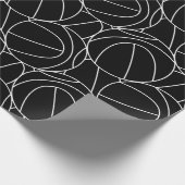 Basketballlinien Geschenkpapier (Ecke)