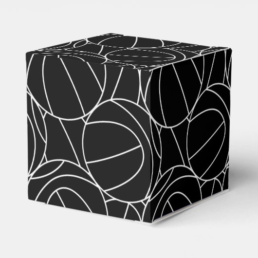 Basketballlinien Geschenkschachtel (Rückseite)