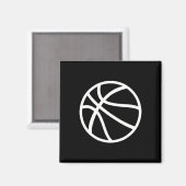 Basketballlogo Magnet (Vorderseite/Rückseite)