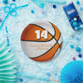 Basketballmädchen in Orangetönen - Party Pappteller (Party)