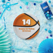 Basketballmädchen in Orangetönen - Party Pappteller (Party)