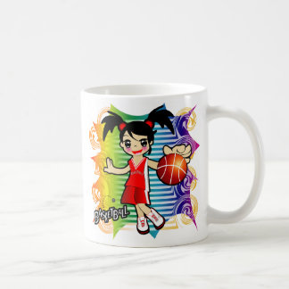 Basketballmädchen-Tasse Kaffeetasse