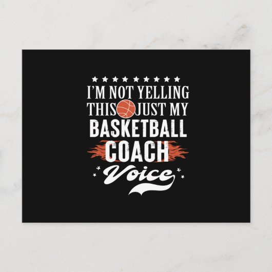 Basketballmannschaft | Ich schreie nicht Postkarte (Vorderseite)