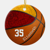 Basketballmannschaft mit Girongold Farbe nach Maß Keramik Ornament (Vorne)