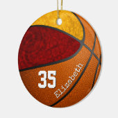 Basketballmannschaft mit Girongold Farbe nach Maß Keramik Ornament (Links)