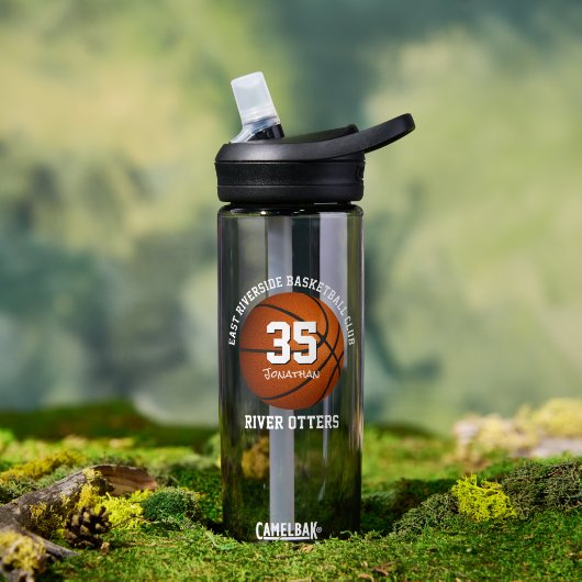 Basketballmannschaft und Spielername Trinkflasche (Außenbereich)