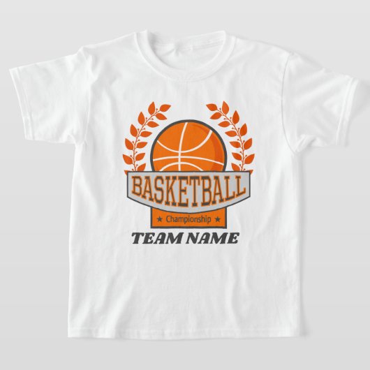 Basketballmeisterschaft mit niedlichem Namen T-Shirt (Ablage )