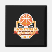 Basketballmeisterschaft Vintag Magnet (Vorne)