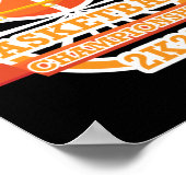 Basketballmeisterschaft Vintag Poster (Ecke)